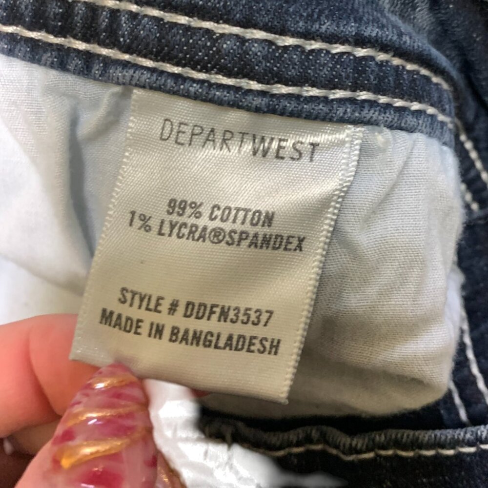 NEW Deperwest Mens 34x34 Seeker‎ Taper Jeans Blue Distressed Denim Stretch - Picture 13 of 16
